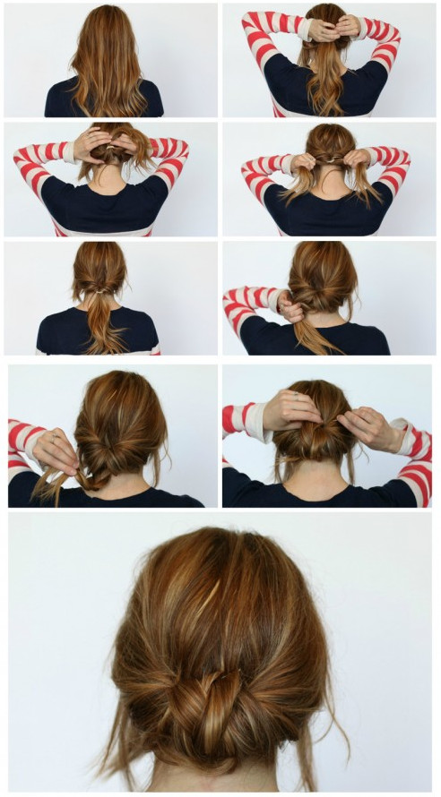 2-Minute Low Braided Bun