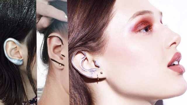 Ear makeup trend