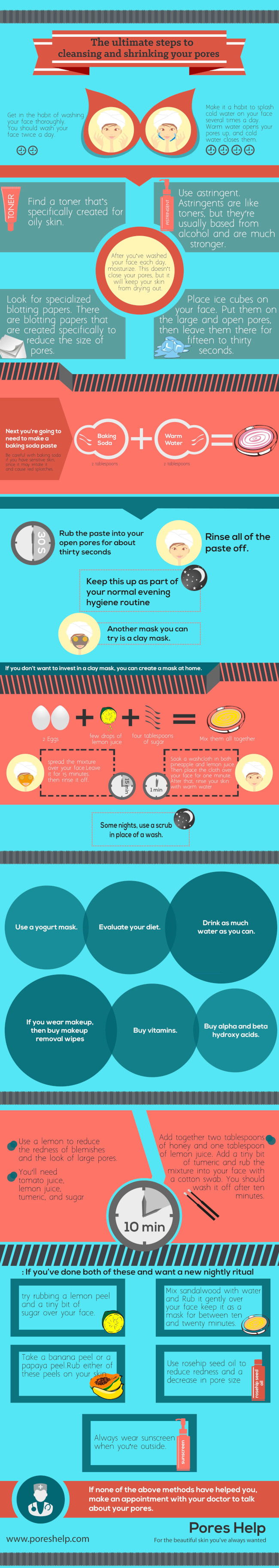 Large Pores Most Effective Treatments (Infographic)